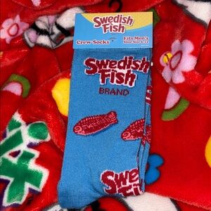 Swedish fish candy NEW men’s and women’s Crew Socks size 6-12 QUICK SHIP